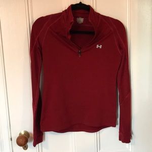 Red Under Armour Pullover